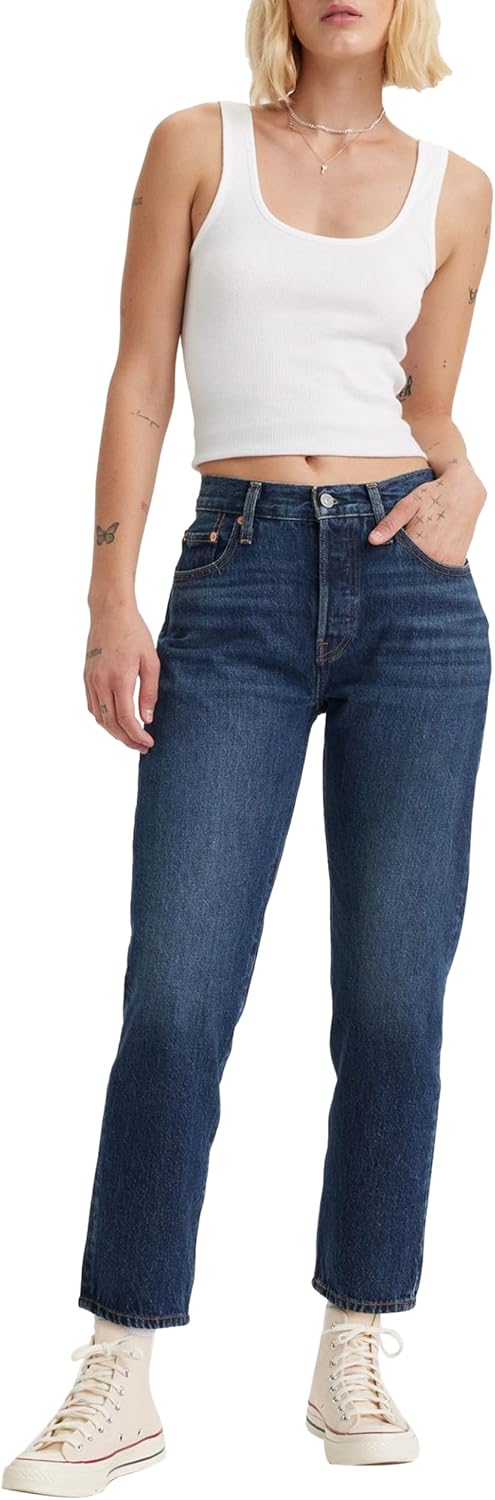 Thumbnail 6 de Levi's 501 Crop Vaqueros para Mujer en Black Sprout, 26W / 26L