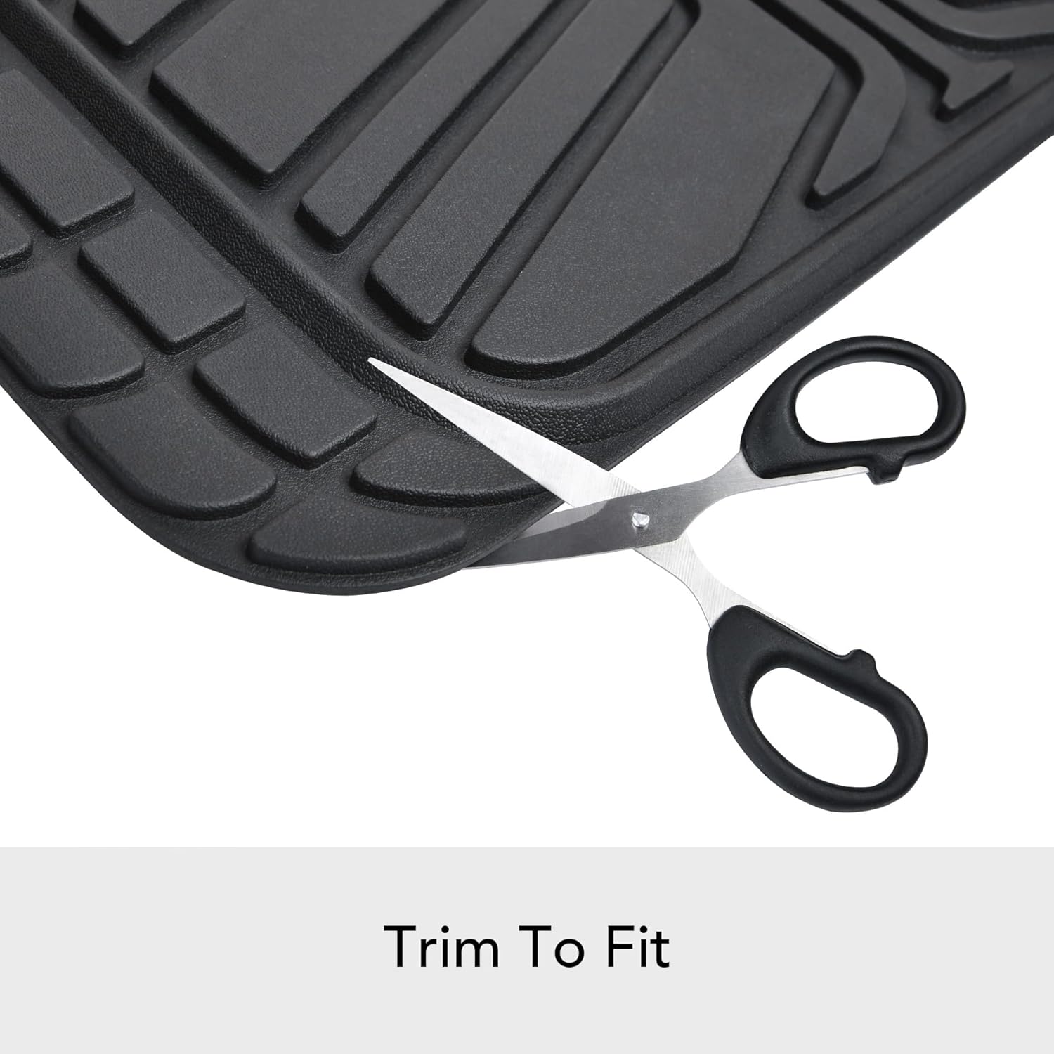 Thumbnail 4 de Amazon Basics 2 unità tappetini in gomma per auto, SUV e camion, colore nero – tutte le stagioni