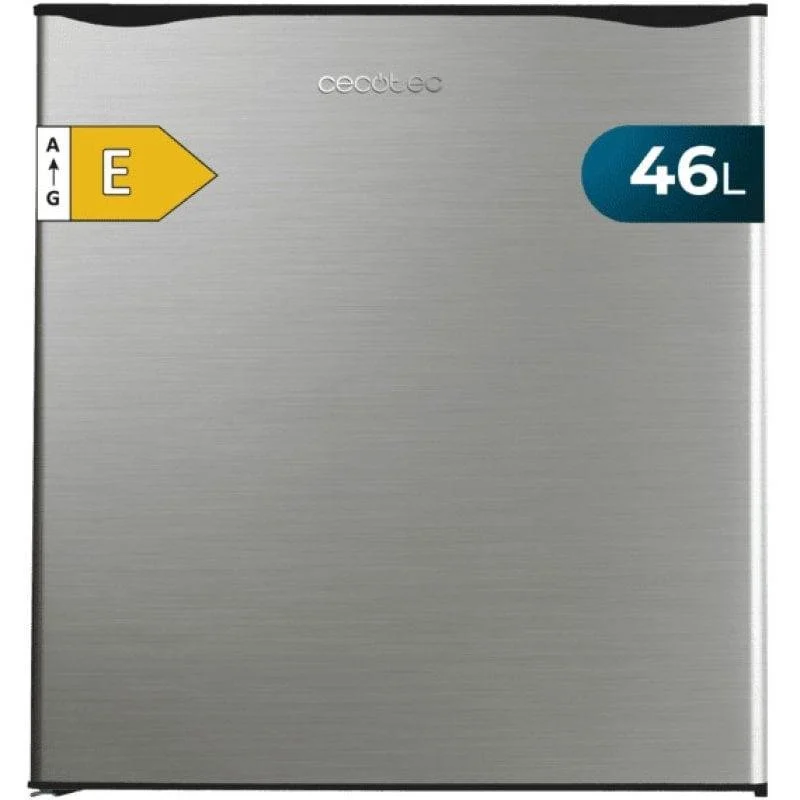 Detalle de Cecotec GrandCooler 20000 L SilentCompress 46L – Frigorífico mini en acero inoxidable, clase E