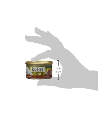 Detalle de GOURMET Gold Terrine: Paté de Pollo para Gato Adulto, Pack de 24 latas de 85 g