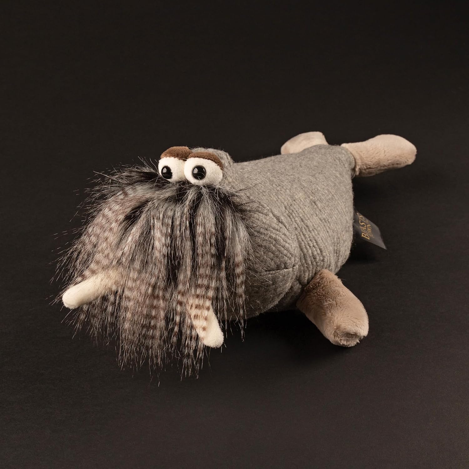 Detalle de Sigikid Hipster Hip BeastsTown – pluszowy manat w szaro-brązowym kolorze