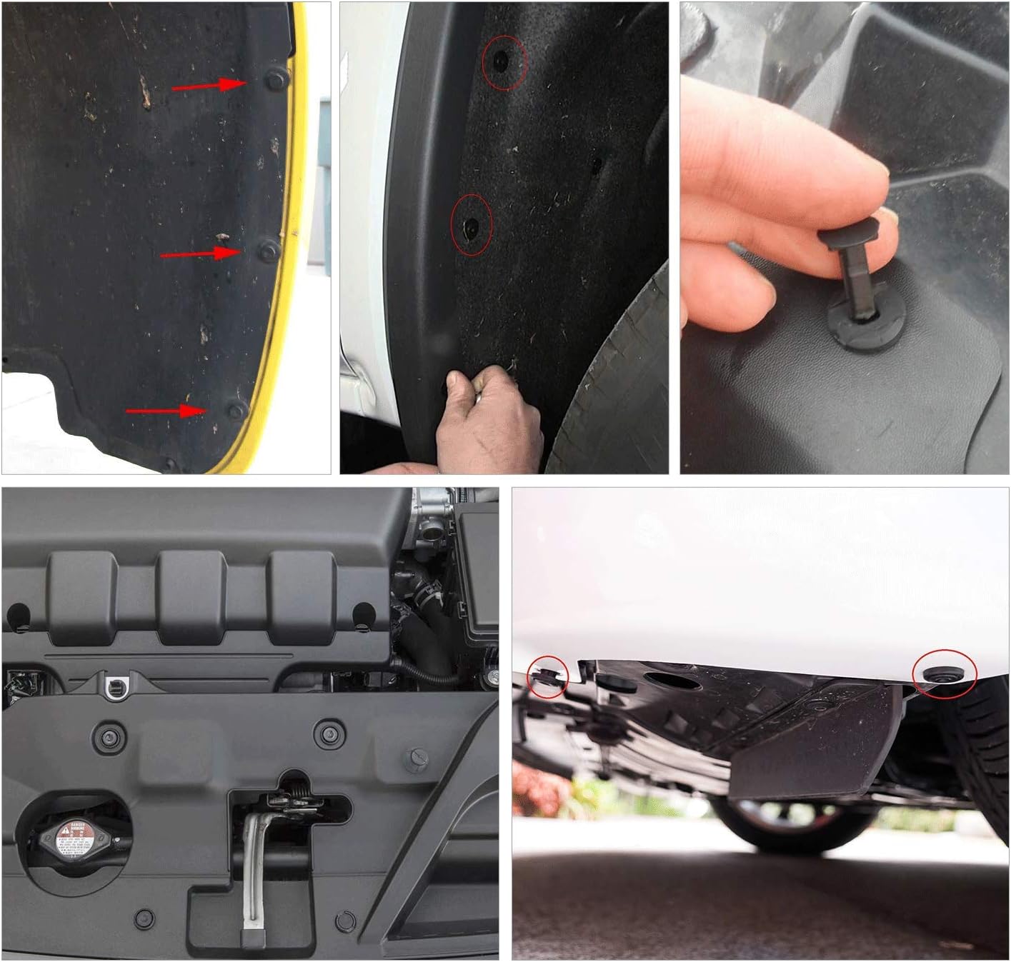 Thumbnail 5 de GOOACC 480PCS Bumper Retainer Clips with Fastener Remover Kit for Door Trim, Shields, and More