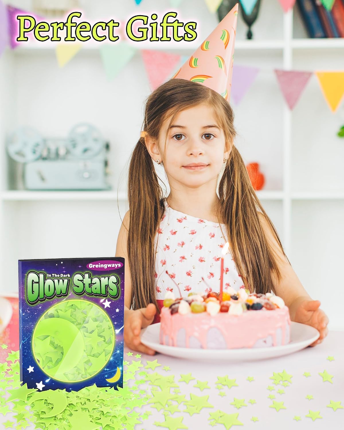 Thumbnail 6 de Greingways ty-glow stars-green-201p Glow-in-the-Dark Star Stickers, 201 Pieces