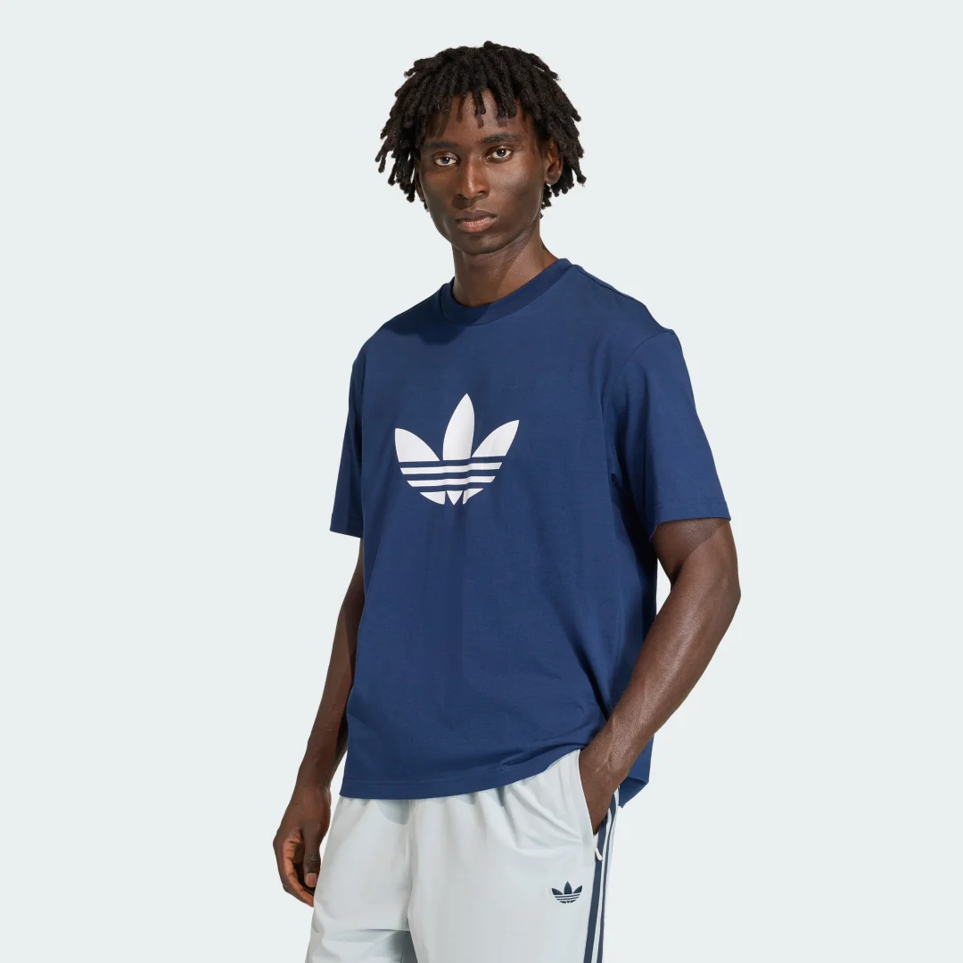 Detalle de adidas CAMISETA ADICOLOR TREFOIL azul