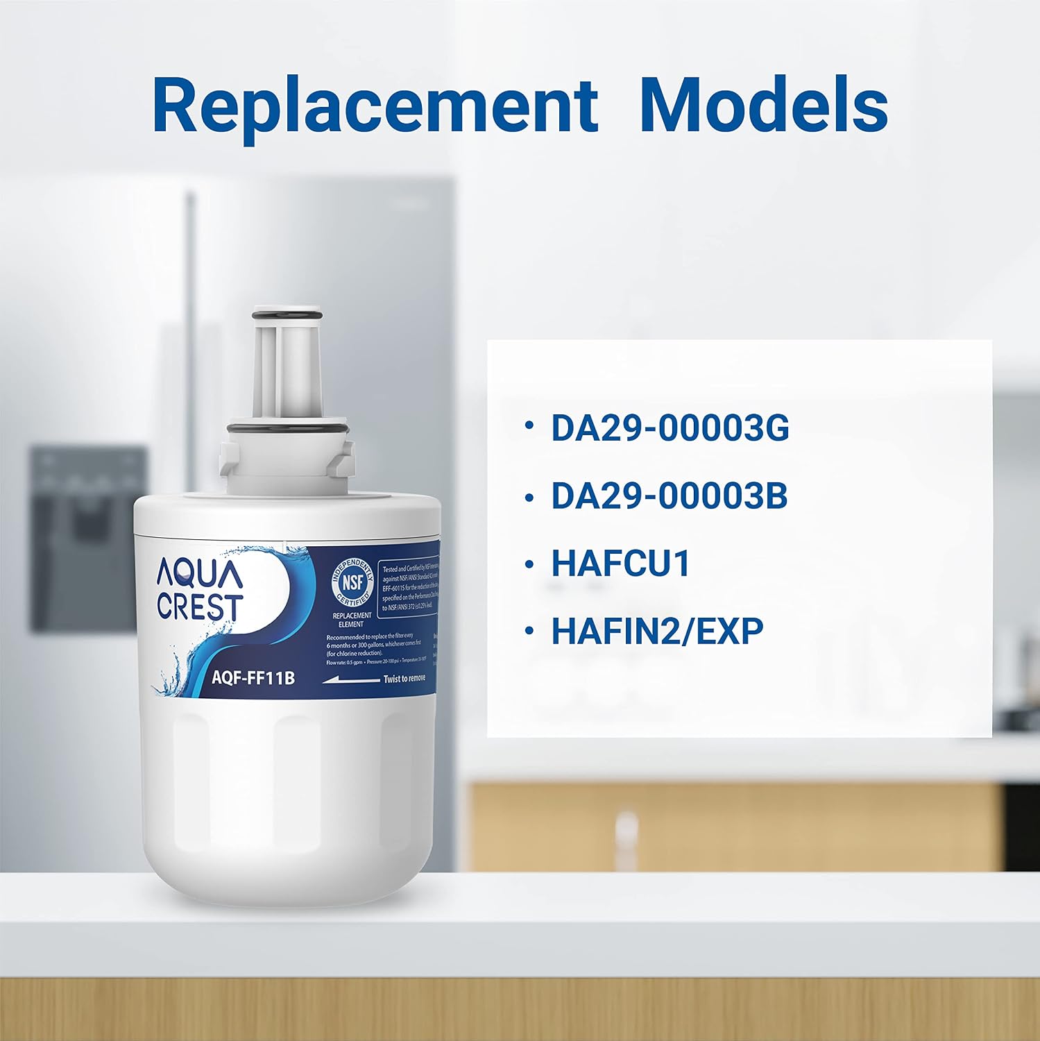Thumbnail 2 de AQUA CREST AQF-FF11B Fridge Filter Replacement for Samsung DA29-00003G