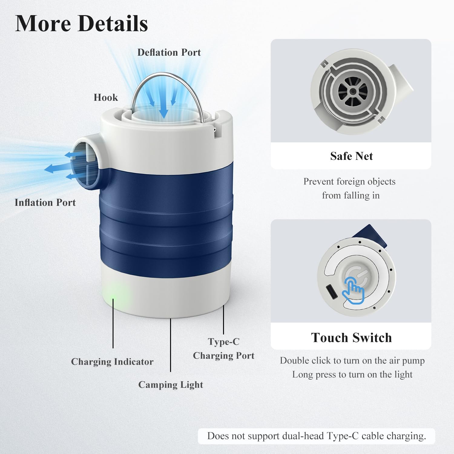 Thumbnail 6 de Beautyovo 2026 3-in-1 Portable Electric Pump: Inflate, Deflate, and Illuminate
