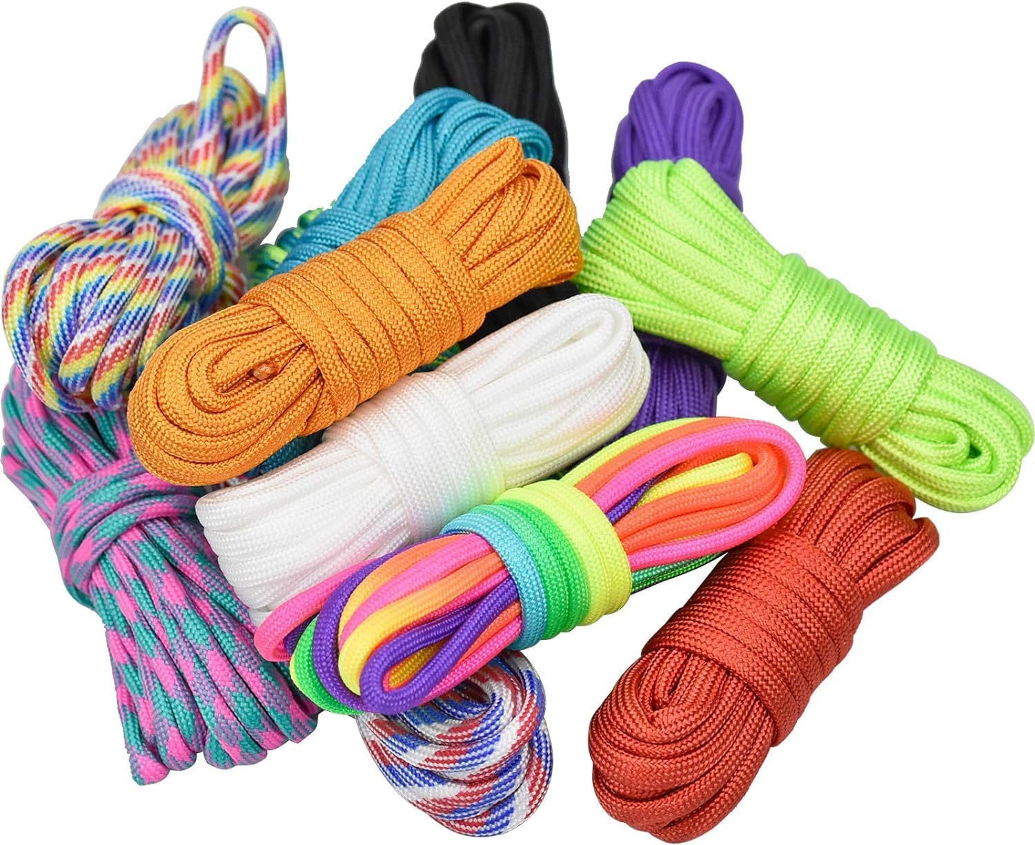 Detalle 2 de Wandefol Paracord Cord – paracordset med 12 färger och 24 spännen
