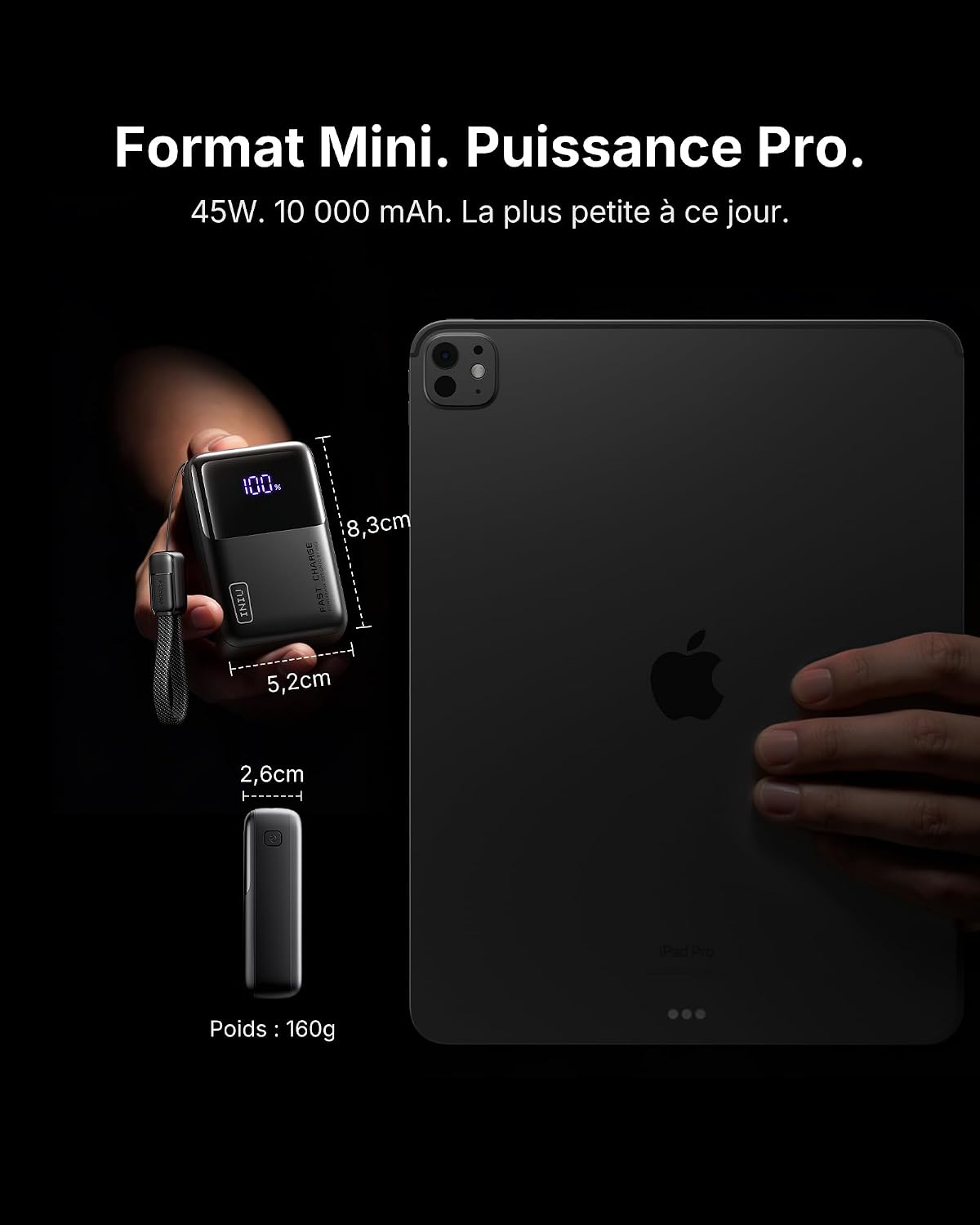 Thumbnail 1 de INIU Batterie Externe Ultra Mini 10000 mAh 45W – Charge Rapide et Compacité Exceptionnelle