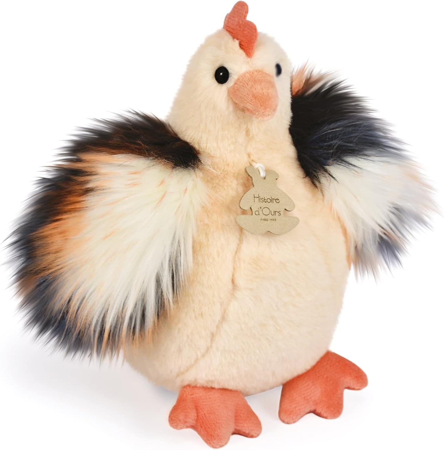 Detalle de Histoire d'Ours - Peluche Poule 20 cm (HO3161) — doudou doux pour bébé et idée cadeau