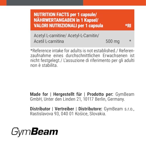 Thumbnail 7 de GymBeam Acetil L-Carnitina 500 mg – Bruciagrassi e Nootropico Vegano