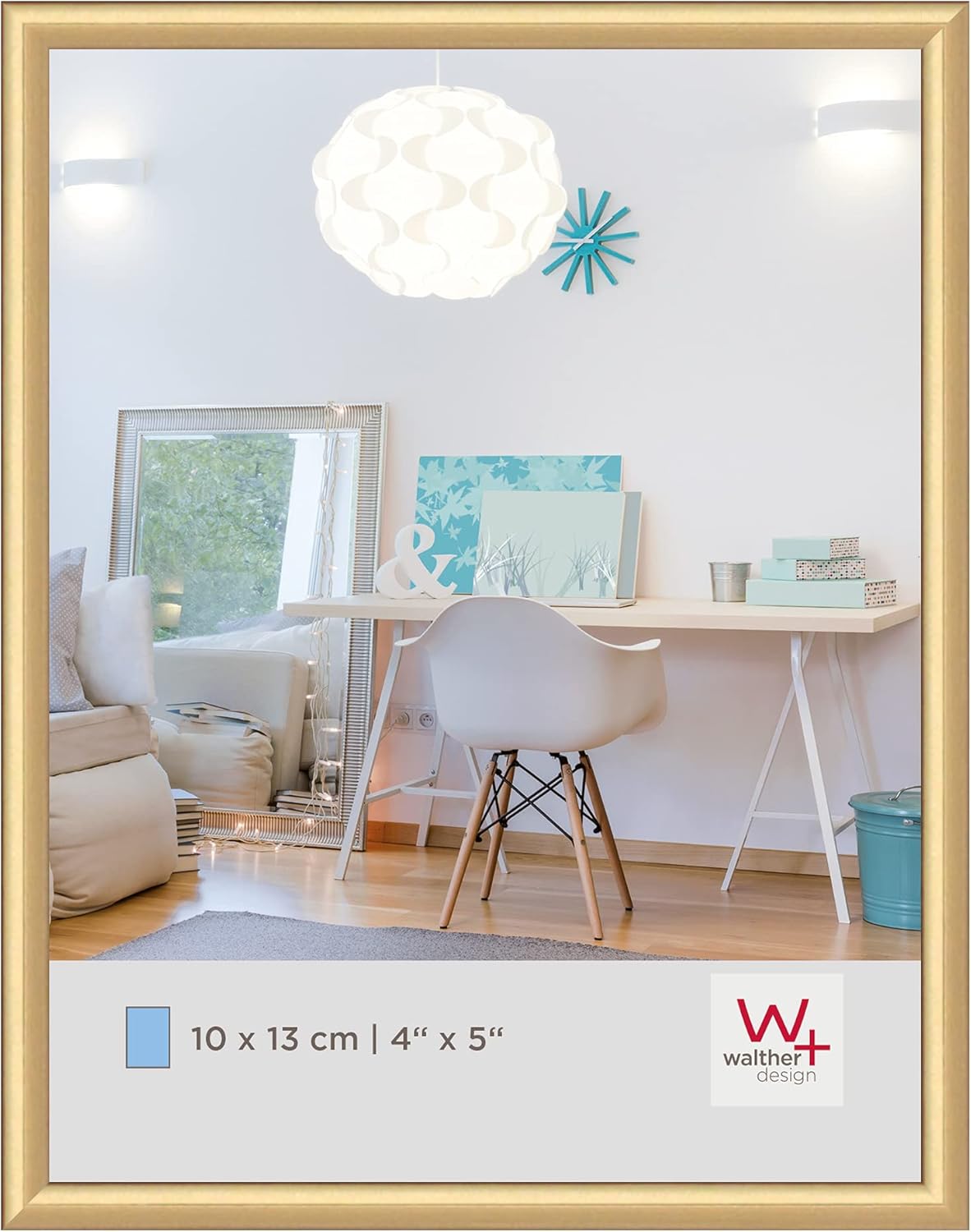 Detalle de Cornice Nera 30 x 40 cm Walther Design KV040B – stile New Lifestyle in plastica