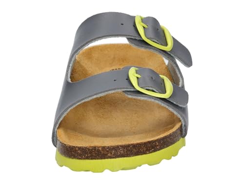Thumbnail 2 de Lico Unisex Kinder Bioline Kids 2-schnaller Pantoletten – Grau Lemon, Größe 37 EU