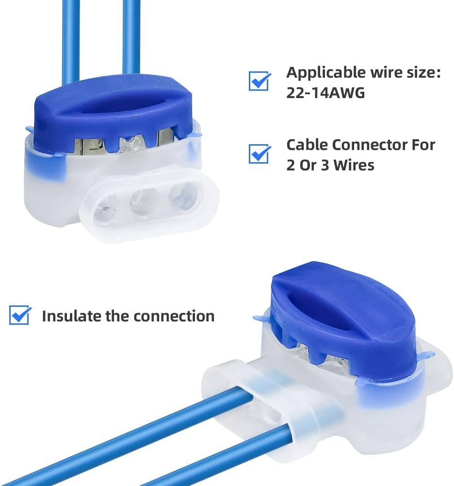 Detalle de OFFCUP Connecteurs de Câble Remplis de Gel pour Tondeuse Robotisée – Lot de 10