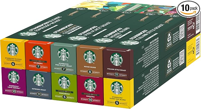 Detalle de Starbucks Nespresso Variadas, 100 Cápsulas