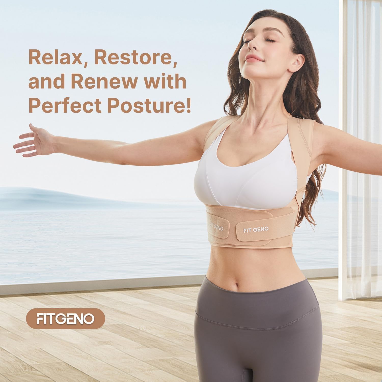 Thumbnail 6 de Fit Geno Invisilite Posture Corrector, Lightweight Adjustable Back Brace, Large