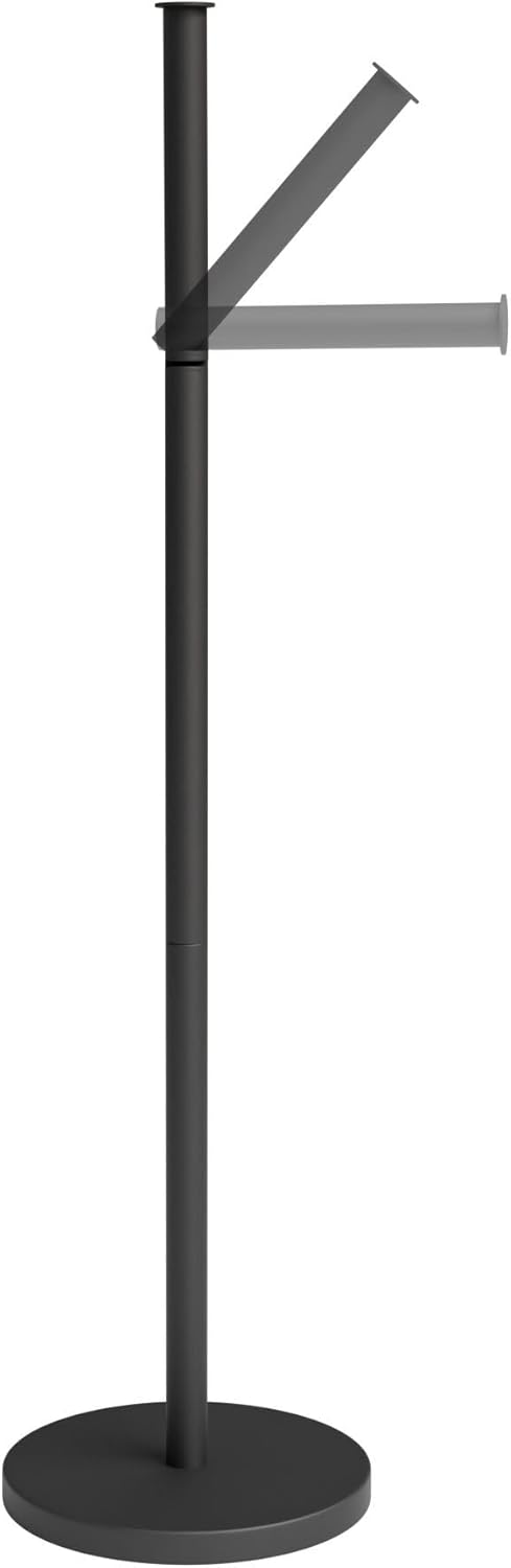 Thumbnail 2 de Minismus Porte-papier toilette sur pied noir (support + réserve pour 4 rouleaux)