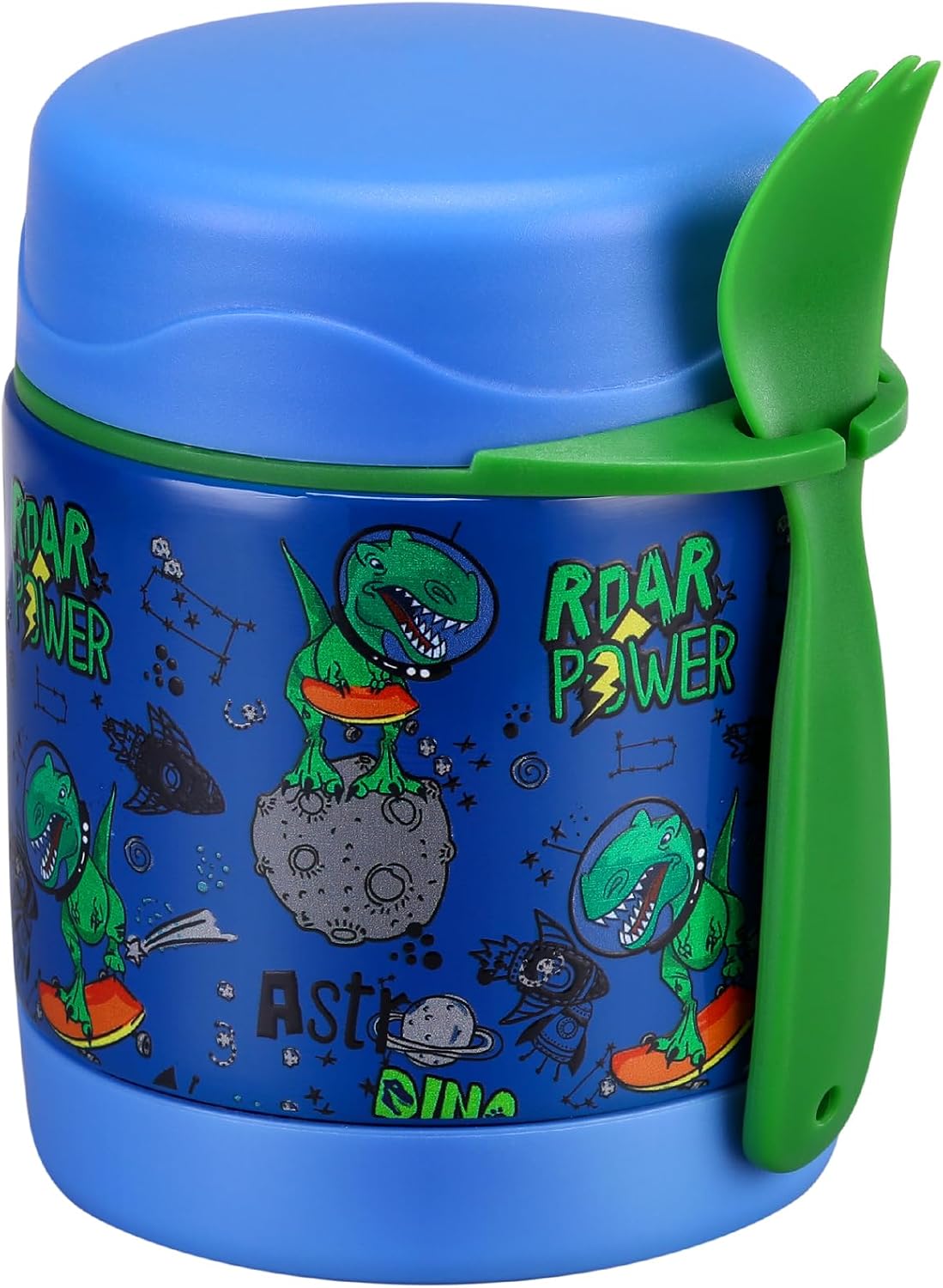 Blue-dinosaur 10oz Insulated Food Jar for Kids 🍱