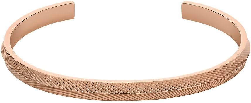 Thumbnail 3 de Fossil bracciale bangle da donna in acciaio con bracciale aperto in finitura lucida color oro