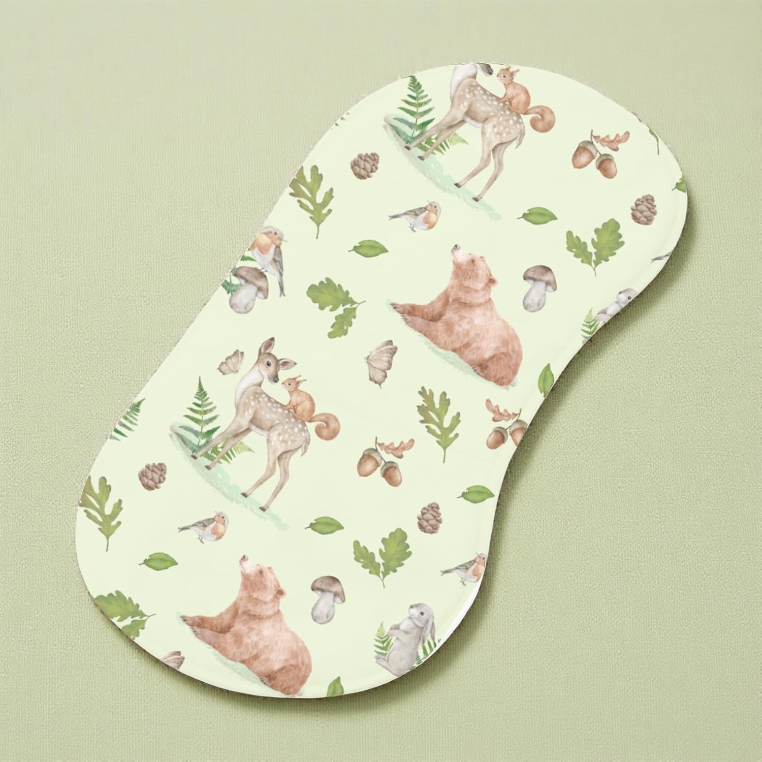 Detalle 1 de Wauprant LYP-ZC-D6C7B Woodland Baby Burp Cloths, 4-Pack, Cotton Muslin