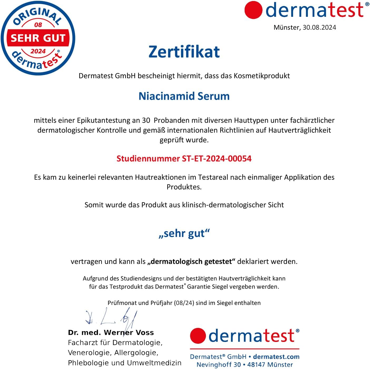 Detalle 2 de Siero Viso BIO Niacinamide ad alta concentrazione 100 ml – 10% Niacinamide + 1% Zinco PCA, con Ialuronato e Liquirizia