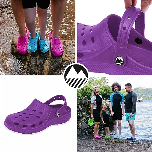 Detalle de Lakeland Active Women's Silloth Lightweight Ventilated Clogs – Purple (UK 6)