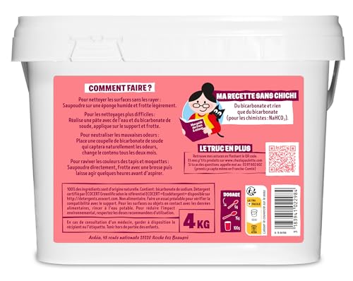 Detalle 2 de Paulette - Bicarbonate de Soude, Nettoyant Multi-Usage Authentique 4 kg