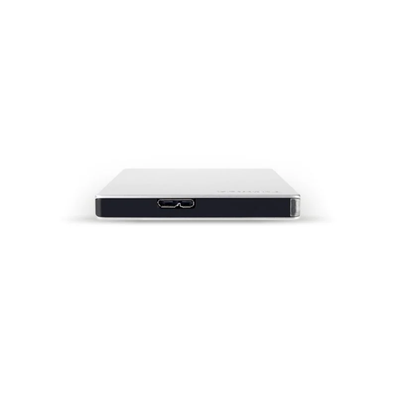 Detalle 2 de Toshiba Canvio Slim 2.5" 1TB USB 3.2 Plata: disco duro externo ligero para tus copias y archivos