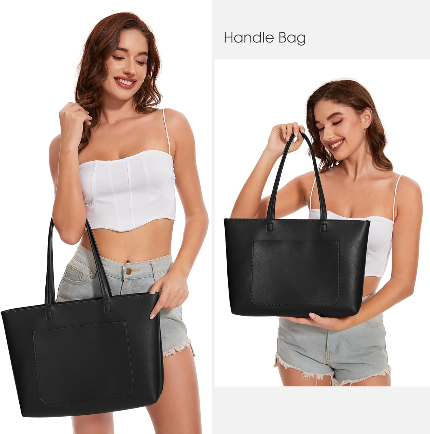 Detalle 2 de Kalidi Leather Tote Bag 14in Laptop