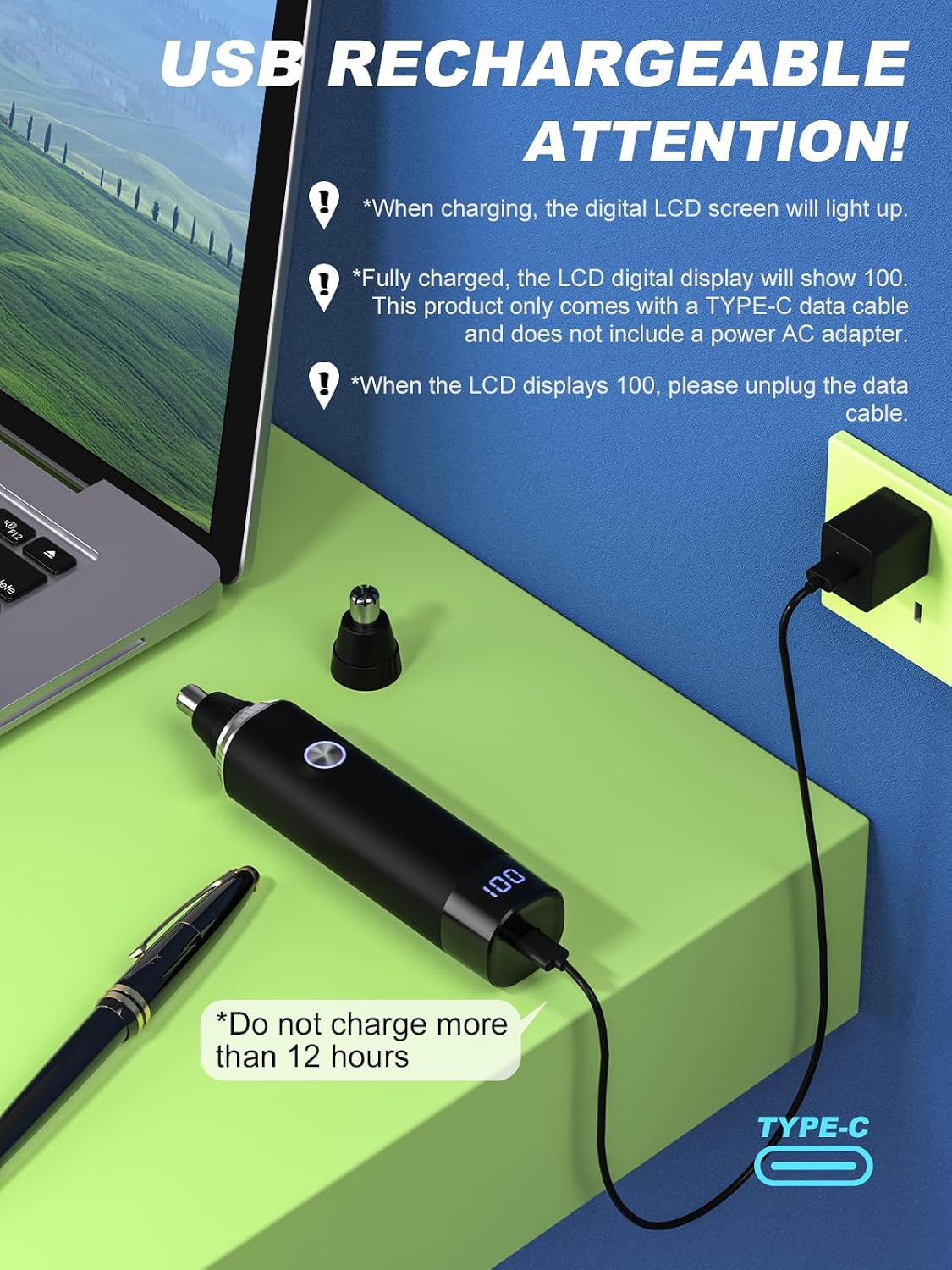 Detalle 2 de Rechargeable USB Nose & Ear Trimmer
