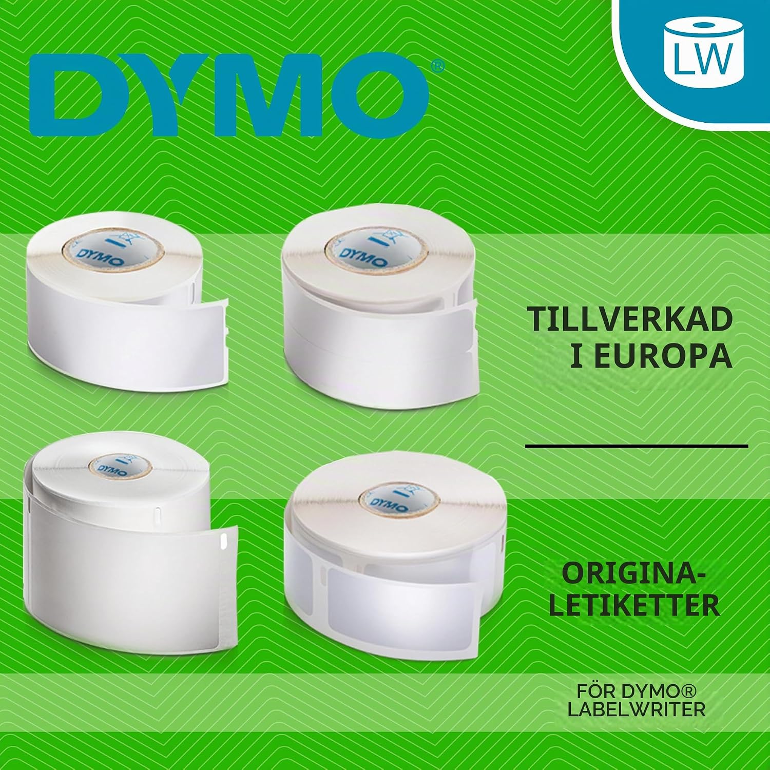 Detalle de DYMO originaladressetiketter 36 × 89 mm, 12 rullar för LabelWriter