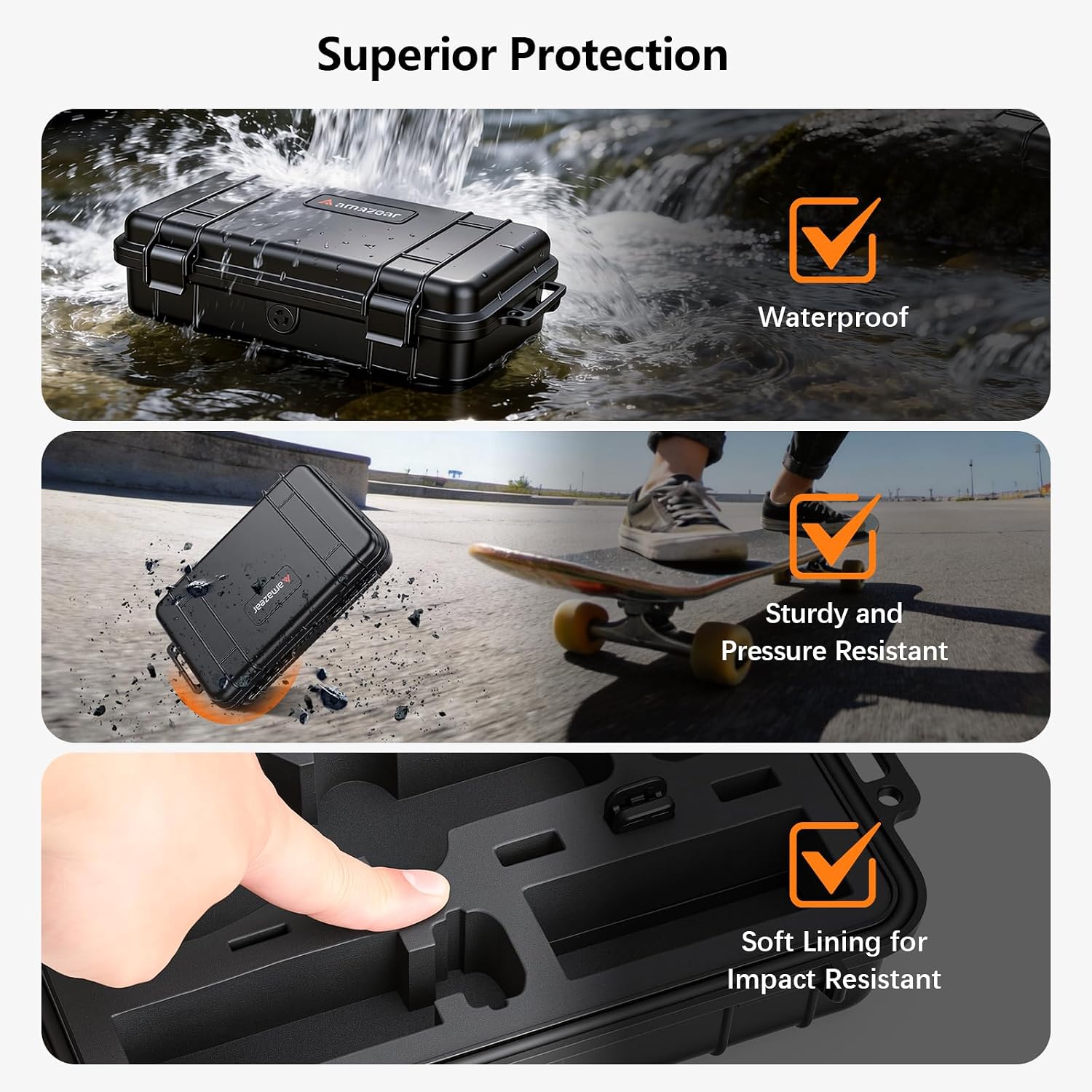 Thumbnail 4 de AMAZEAR Waterproof Hard Case for DJI Osmo Pocket 4 and Creator Combo