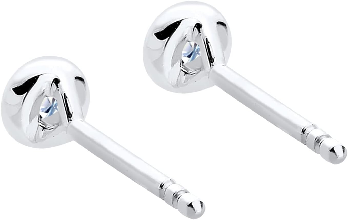 Detalle 2 de Elli DIAMONDS Ohrstecker 0,06 ct Silber