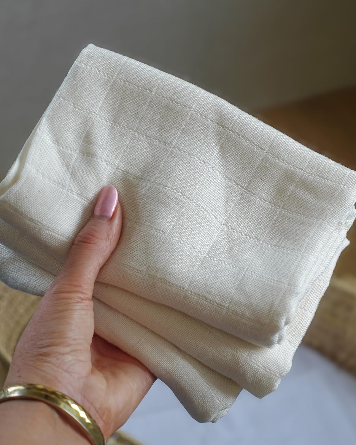 Thumbnail 2 de MuslinZ Muslin Cloths for Baby — 6 Pack Large 70x70cm, Unbleached 100% Cotton