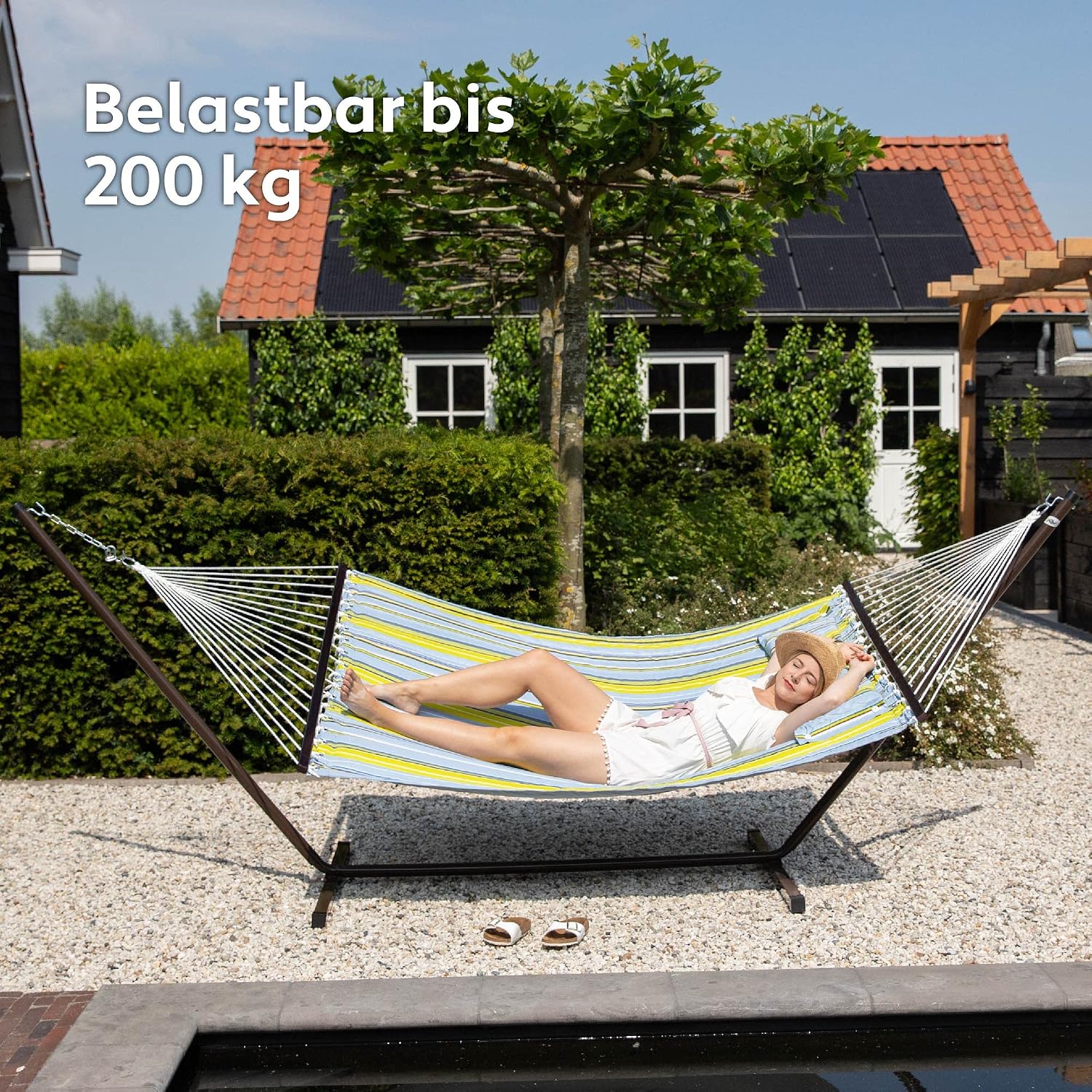 Thumbnail 4 de VITA5 Hängematte mit Gestell für 2 Personen – 200 kg Belastbarkeit, Outdoor