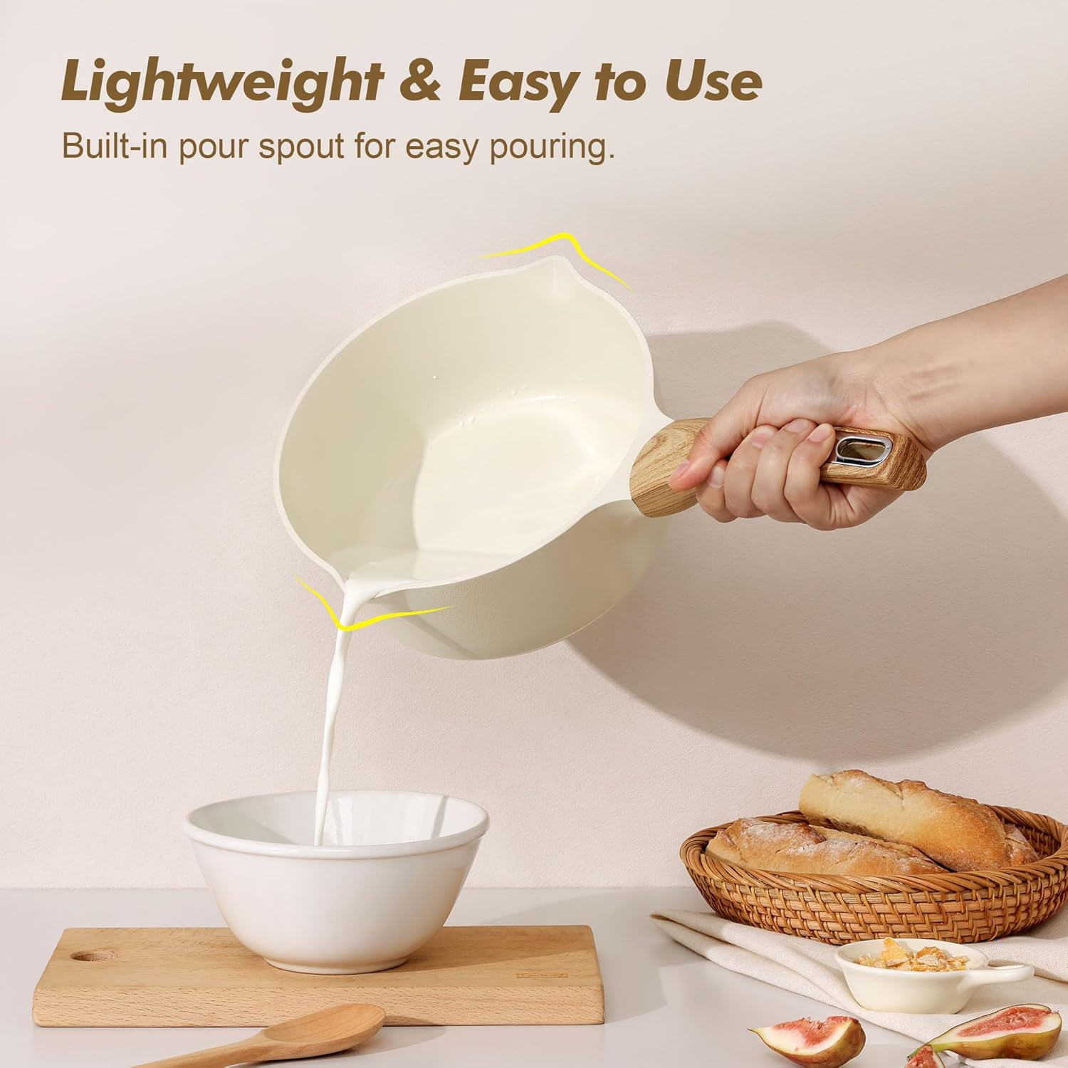 Thumbnail 4 de SENSARTE Ceramic Saucepan Set 2 & 3 Qt 🍲