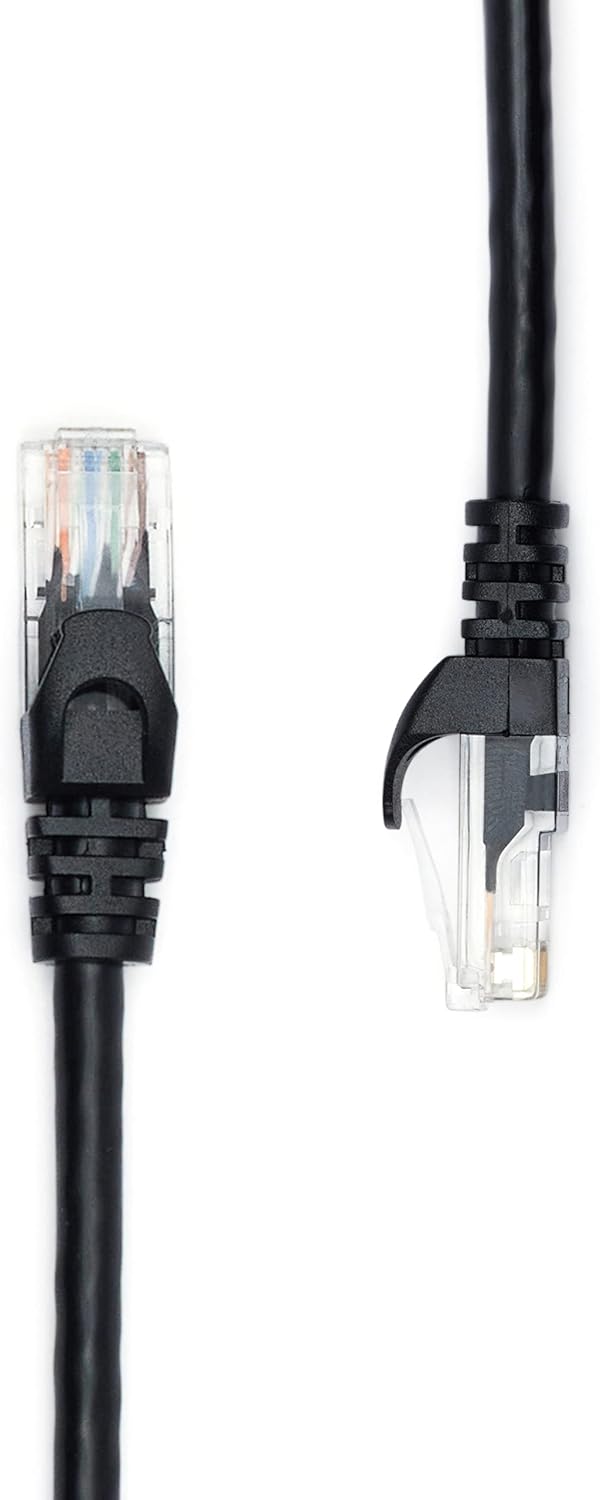 Detalle de Amazon Basics RJ45 Cat 6 Ethernet Patch Cable (3 m, Black)