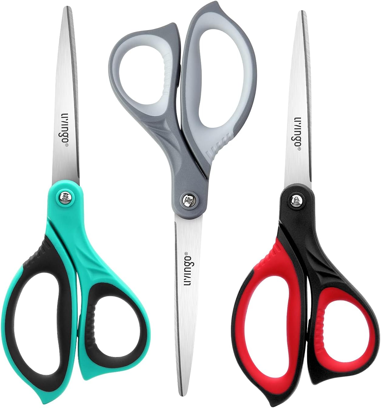 LIVINGO Crafting Scissors 8.5" ergonomic comfort grip ✂️