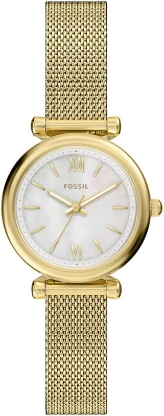 Thumbnail 6 de Fossil Carlie Damenarmbanduhr – goldfarbenes Edelstahlgehäuse mit Quarz-3-Zeiger-Anzeige