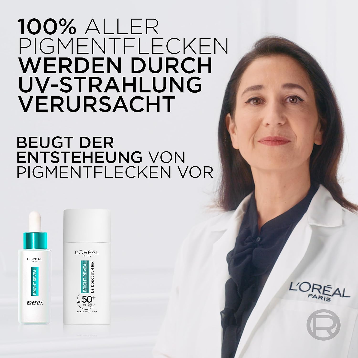 Thumbnail 5 de L'Oréal Paris Anti-Pigmentflecken Set Bright Reveal: Niacinamid-Serum & UV Fluid LSF 50