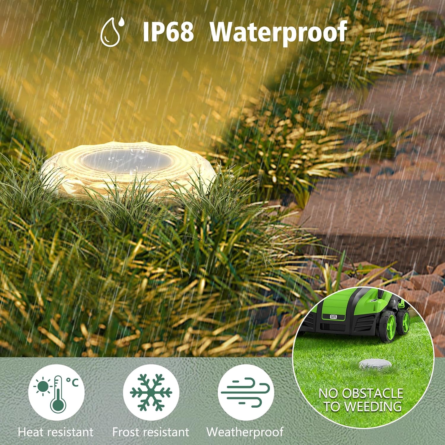 Thumbnail 2 de 8 Pack solar ground lights, 8 LED