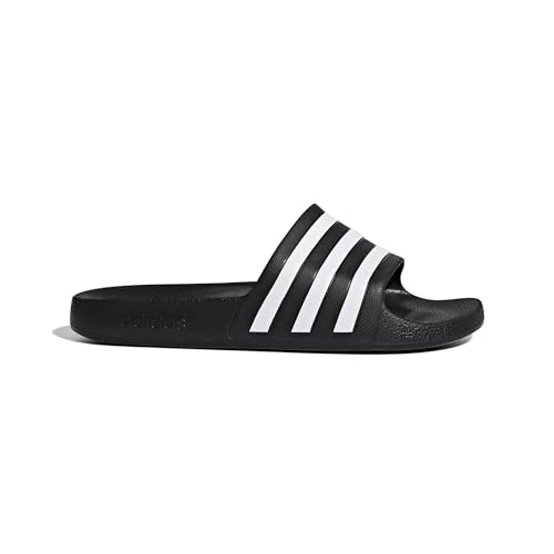 Detalle 2 de Adidas Adilette Aqua Slides Unisex Core Black / Cloud White, 10 UK (44.5 EU) – Comode e versatili