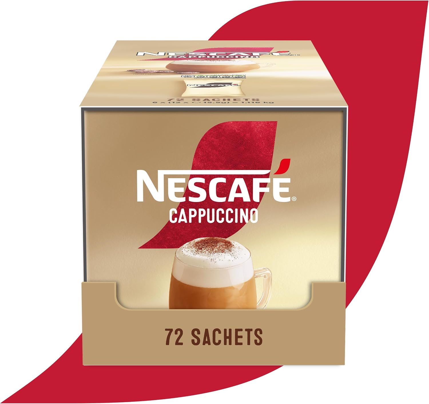 Thumbnail 1 de NESCAFÉ Cappuccino Instant Coffee Sachets – 72 x 15.5g