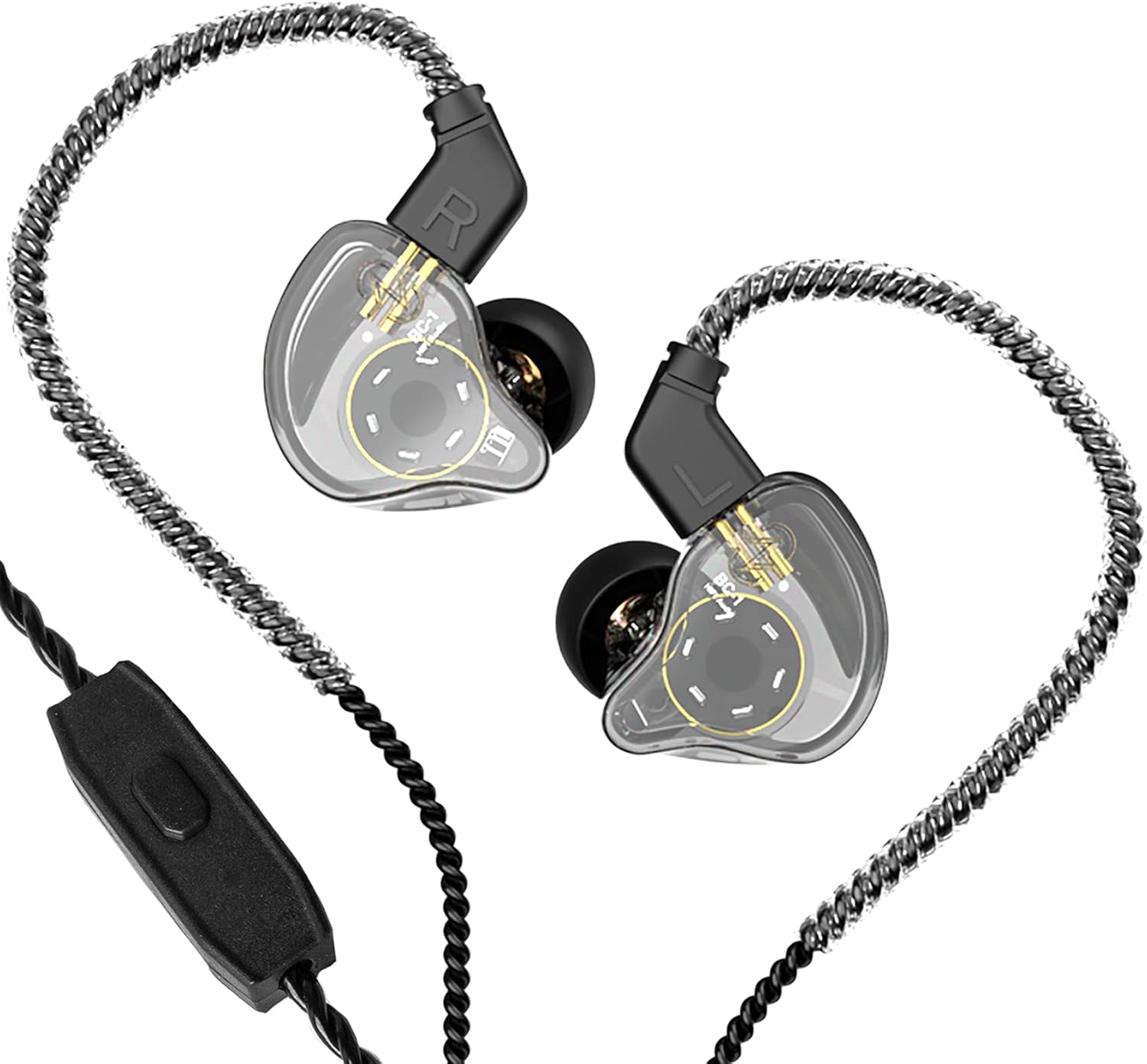 Detalle 2 de KINBOOFI KZ ZST in-Ear Earbud Headphones – Hybrid Dual Driver HiFi Earphones (Purple, no mic)
