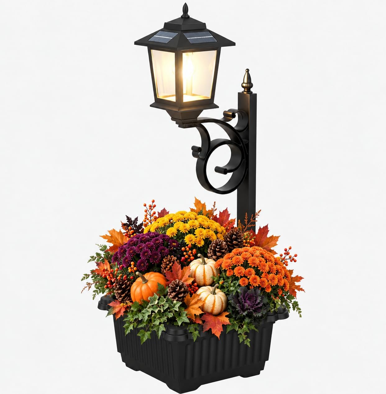 Detalle de DOESLAG SL0155 2-in-1 Solar Planter Light, Waterproof, Wall-Mount or Freestanding
