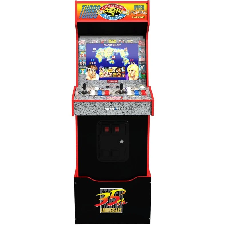 Detalle de Arcade1Up Capcom Legacy Yoga Flame: máquina arcade para Street Fighter en casa