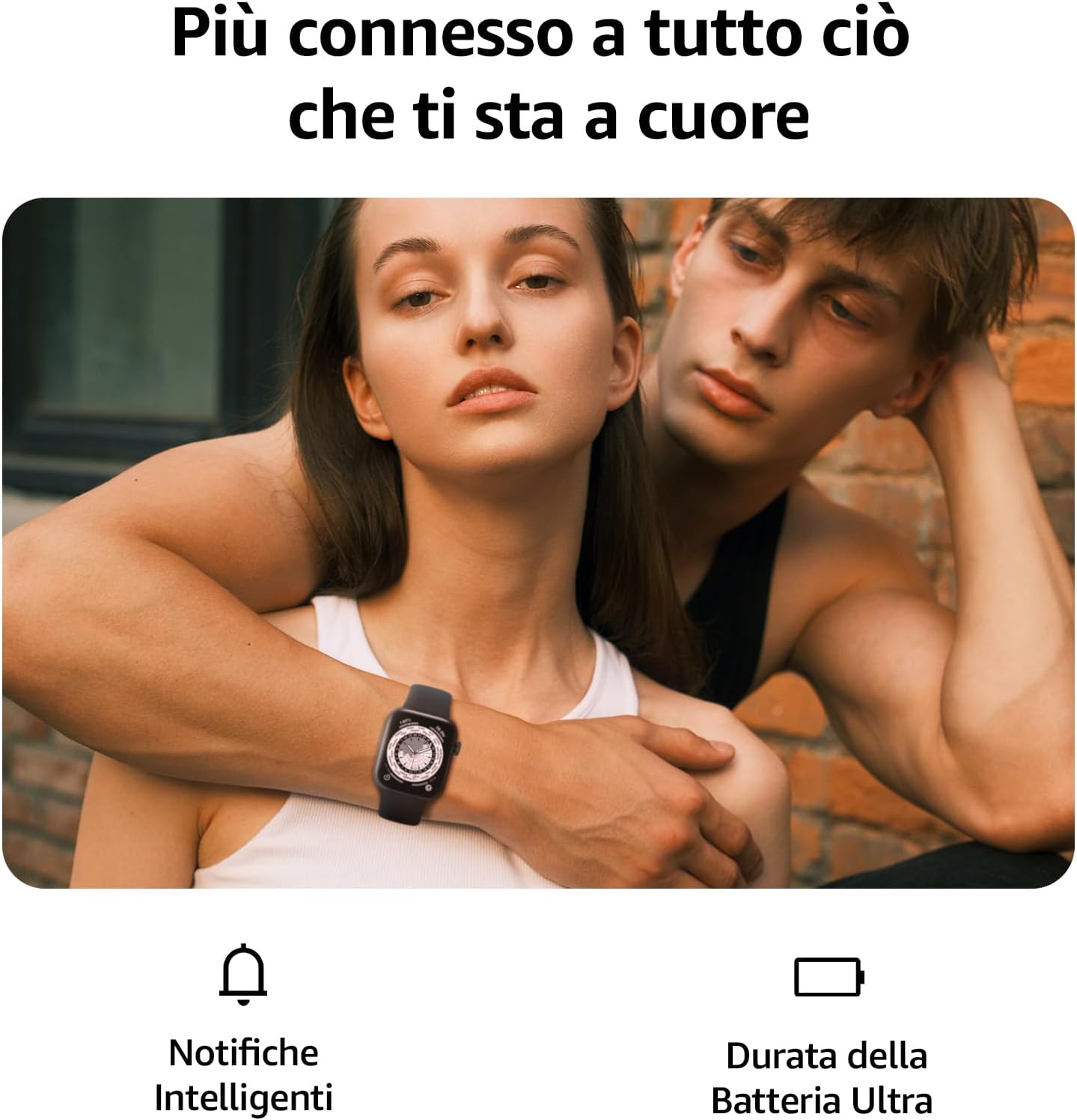 Thumbnail 1 de AcclaFit Smartwatch Uomo Donna da 1,85" con chiamate Bluetooth, SpO2 e contapassi (IP68)