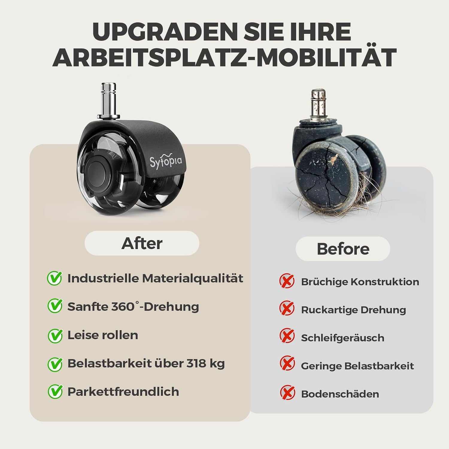 Thumbnail 6 de Sytopia 5er Rollen Bürostühle 317 kg