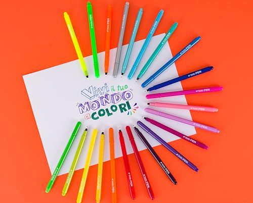 Thumbnail 1 de Tratto Pen Busta 12 Pezzi Multicolore – Strumento versatile per scrivere e disegnare