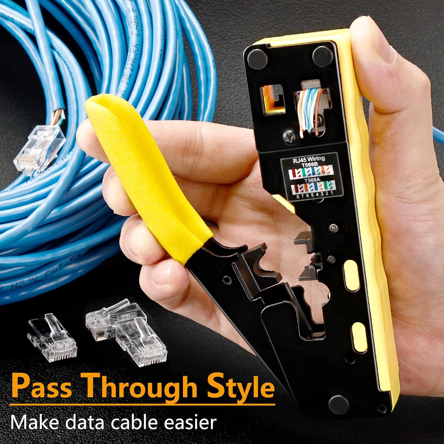 Thumbnail 4 de Solsop Pass Through RJ45 Crimp Tool