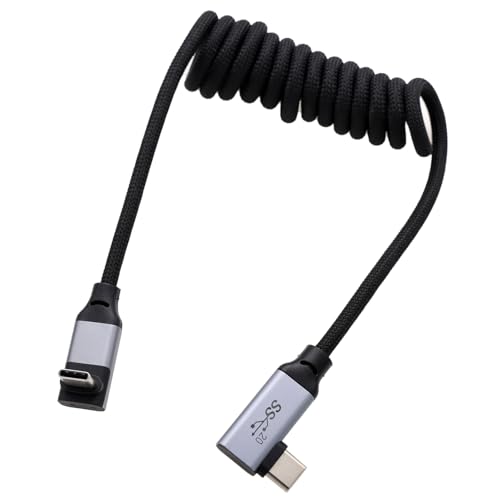 Thumbnail 2 de HangTon USB Typ C PD100W 4K60 Datenstrom Kabel (rechtwinklig) – USB-C zu USB-C, 30–51 cm